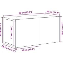 vidaXL Muebles Tv-Conjunto de mueble de TV 8 pcs Madera contrachapada