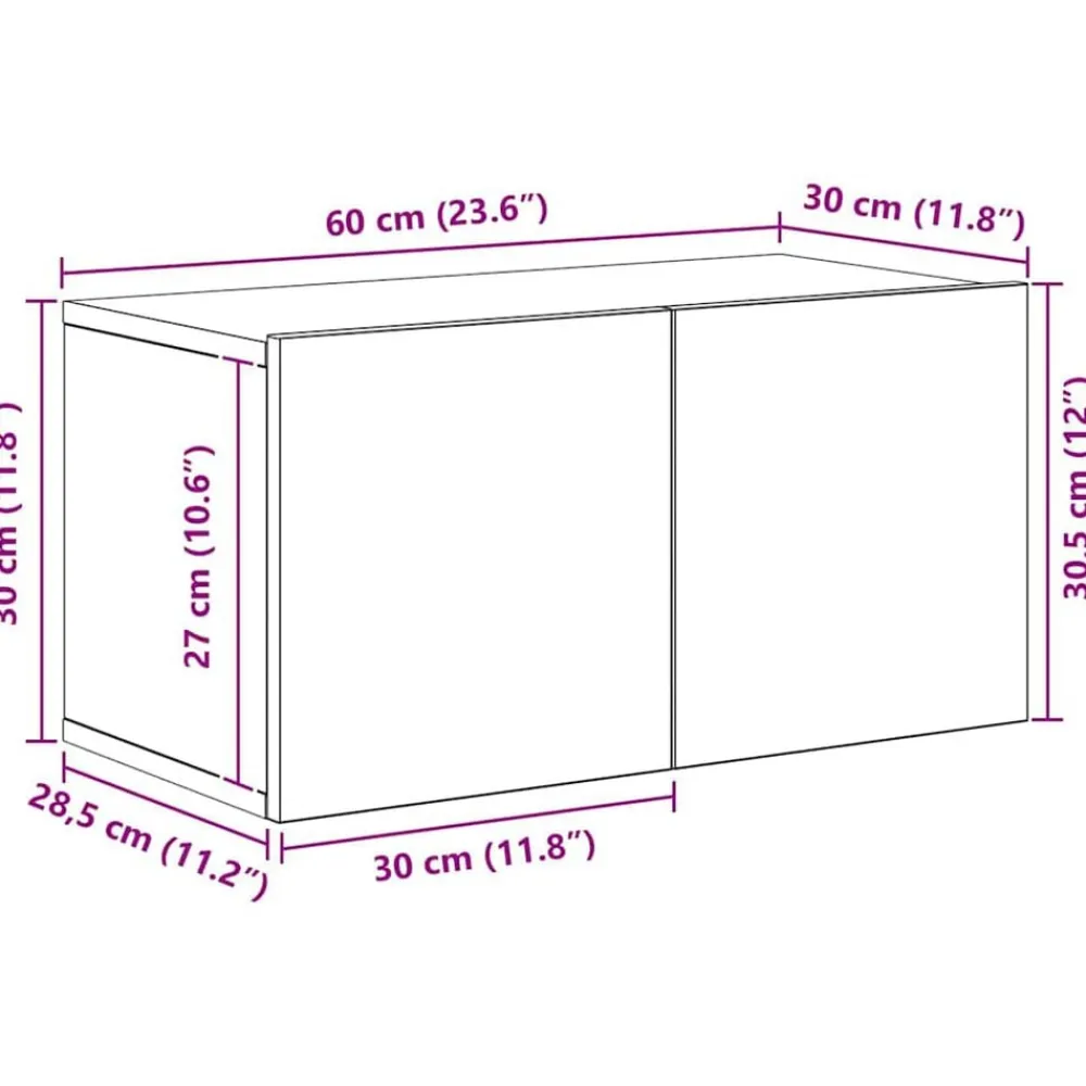 vidaXL Muebles Tv-Conjunto de mueble de TV 8 pcs Madera contrachapada