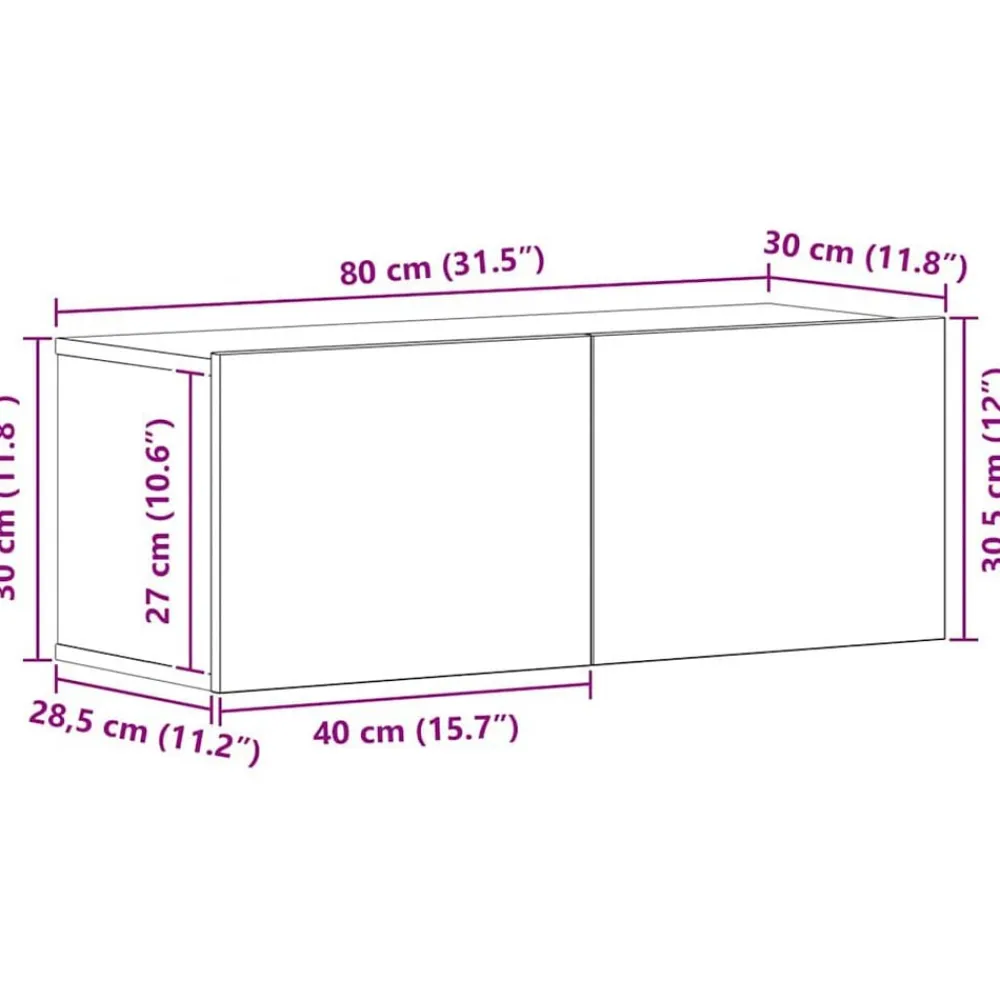 vidaXL Muebles Tv-Conjunto de mueble de TV 8 pcs Madera contrachapada