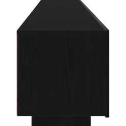vidaXL Conjunto de mueble de TV 2 pcs Negro 200 x 35 x 40 cm Roble negro Online