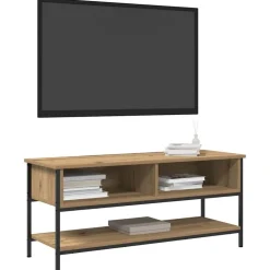 vidaXL Muebles Tv-Conjunto de mueble de TV Roble artesanal 100 x 35 x 45 cm