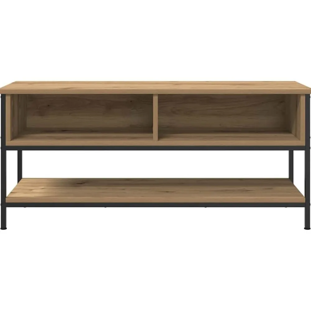 vidaXL Muebles Tv-Conjunto de mueble de TV Roble artesanal 100 x 35 x 45 cm