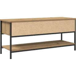 vidaXL Muebles Tv-Conjunto de mueble de TV Roble artesanal 100 x 35 x 45 cm