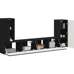 vidaXL Muebles Tv-Conjunto de mueble de TV 4 pcs Madera de ingeniería