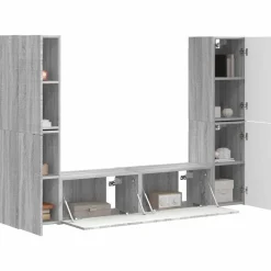 vidaXL Muebles Tv-Conjunto de mueble de TV 6 pcs Madera de ingeniería