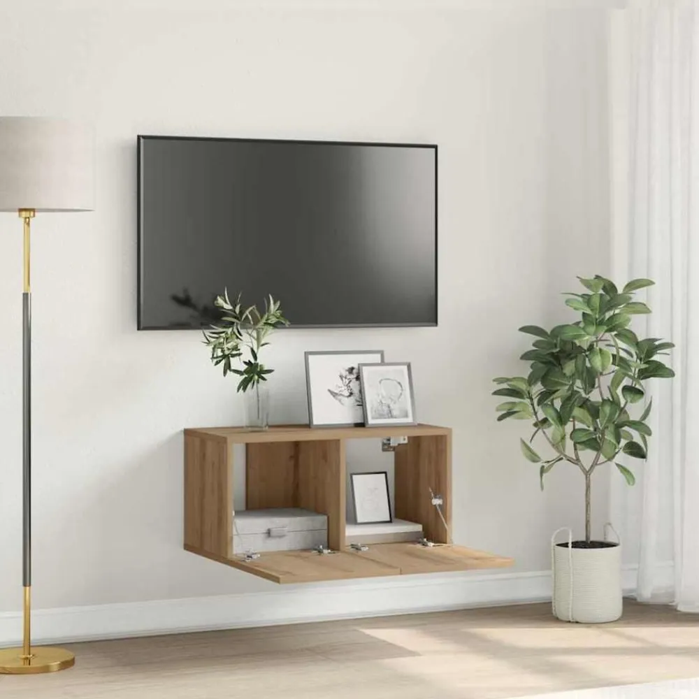 vidaXL Muebles Tv-Conjunto de mueble de TV Marrón 60 x 30 x 30 cm
