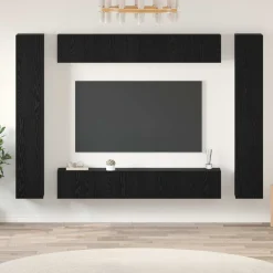 vidaXL Muebles Tv-Conjunto de mueble de TV Montaje en la pared 10 pcs
