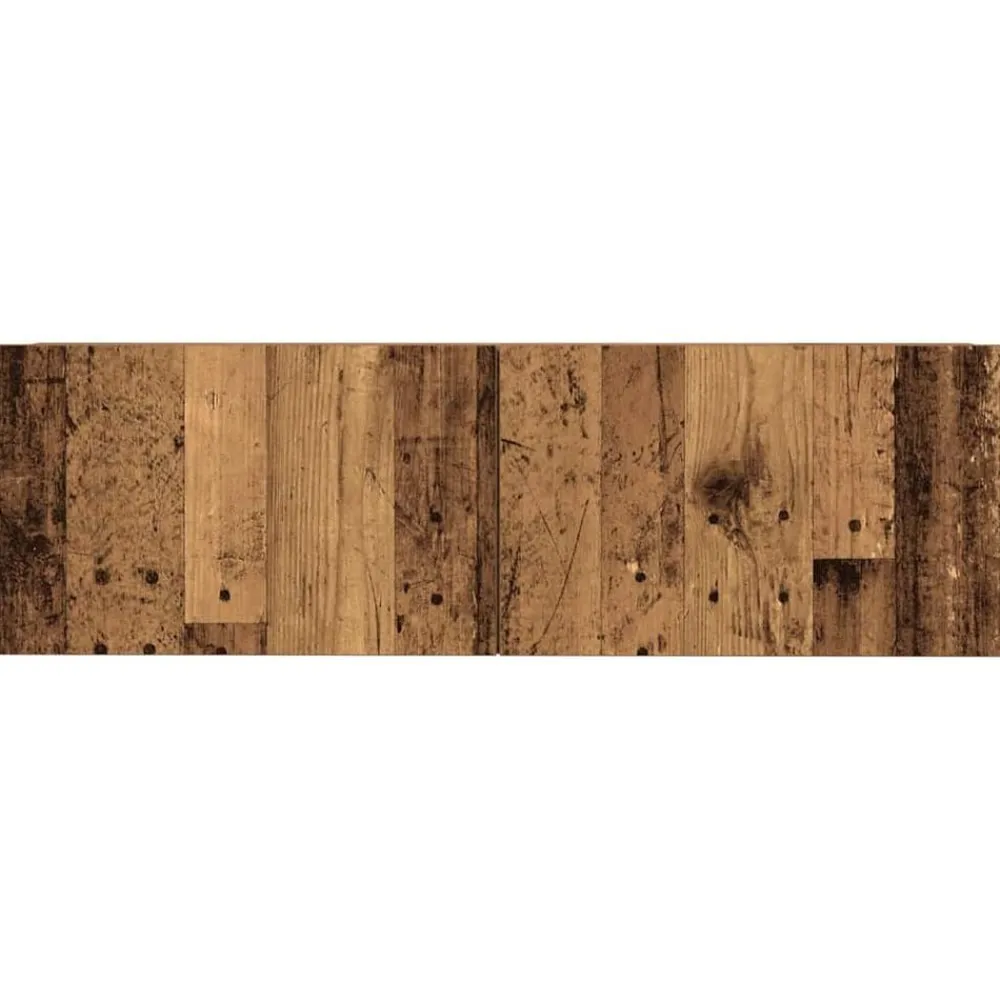 vidaXL Muebles Tv-Conjunto de mueble de TV 4 piezas montado la pared madera vieja