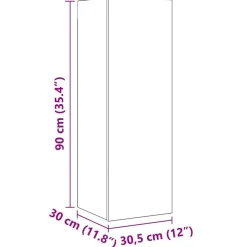 vidaXL Conjunto de mueble de TV 8 pcs Madera envejecida Outlet