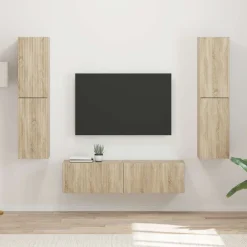 vidaXL Conjunto de mueble de TV 6 pcs Roble Sonoma Online