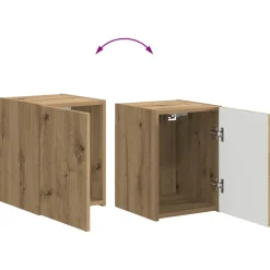 vidaXL Muebles Tv-Conjunto de mueble de TV 5 pcs Roble artesanal