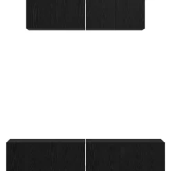 vidaXL Muebles Tv-Conjunto de mueble de TV 4 pcs Madera de ingeniería
