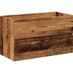 vidaXL Conjunto de muebles de baño de madera antigua madera ingeniería Madera envejecida Hot