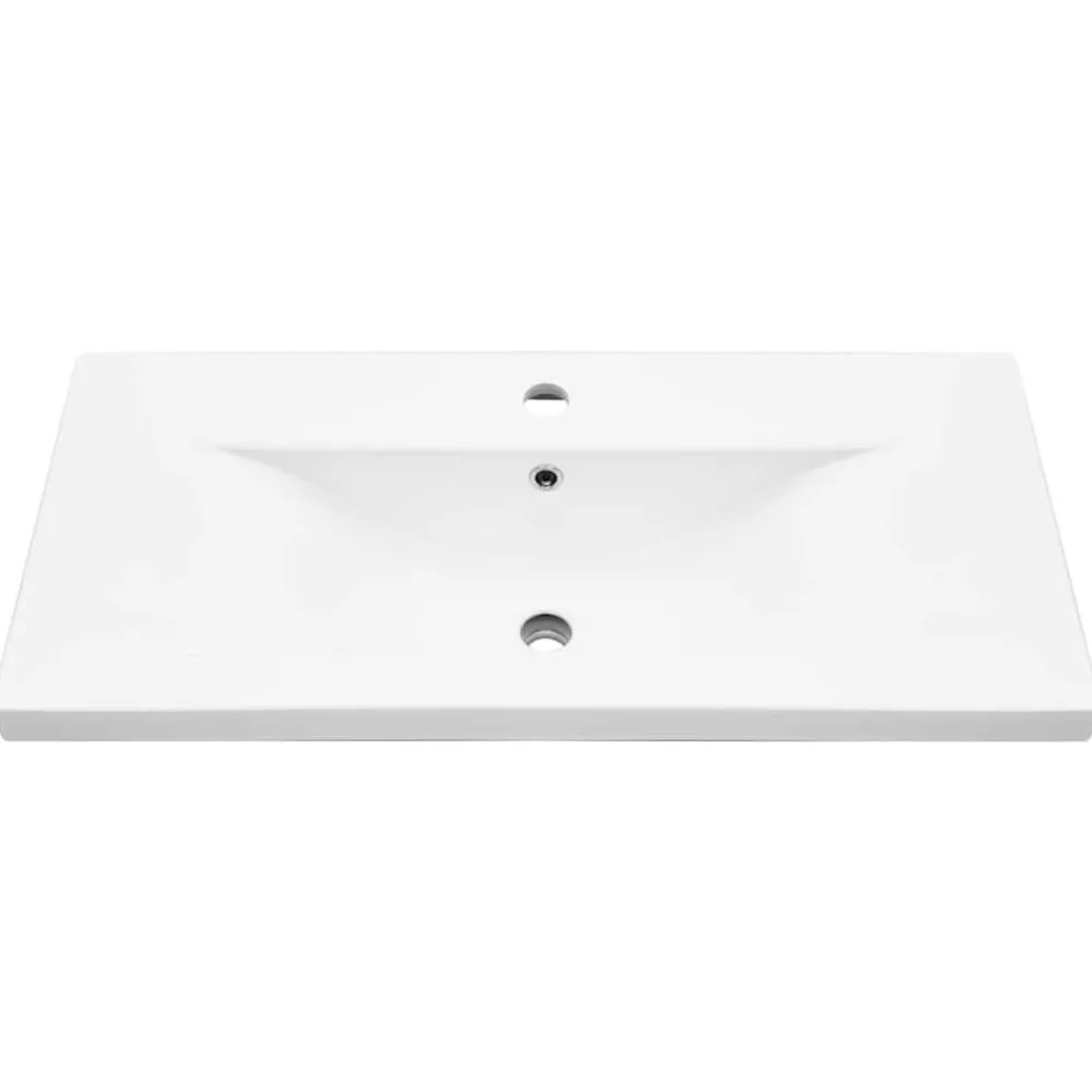 vidaXL Conjunto de muebles de baño de madera antigua madera ingeniería Madera envejecida Hot