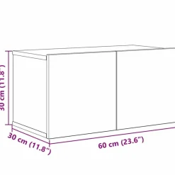 vidaXL Muebles Tv-Conjunto de mueble de TV Montaje en la pared 6 pcs