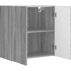 vidaXL Conjunto de mueble para TV de pared 6 pcs Gris sonoma Online