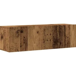 vidaXL Muebles Tv-Conjunto de mueble de TV 5 piezas montado la pared madera vieja