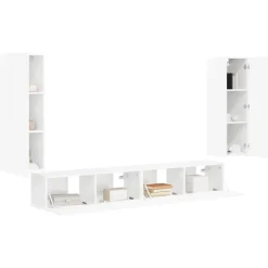 vidaXL Conjunto de mueble para TV de pared 4 pcs brillante Hot