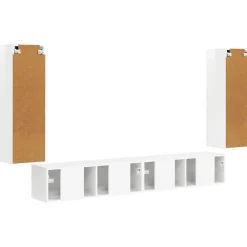 vidaXL Conjunto de mueble para TV de pared 4 pcs brillante Hot