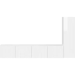vidaXL Muebles Tv-Conjunto de mueble de TV 3 pcs Madera de ingeniería