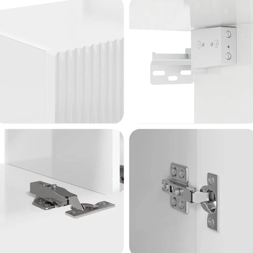 vidaXL Muebles Tv-Conjunto de mueble de TV 3 pcs Madera de ingeniería