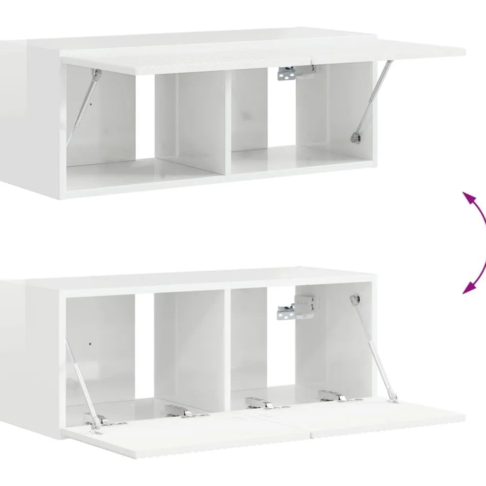vidaXL Muebles Tv-Conjunto de mueble de TV 3 pcs Madera de ingeniería