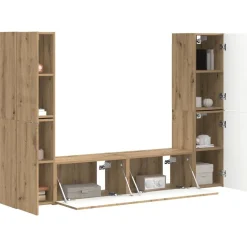 vidaXL Conjunto de mueble de TV 6 pcs Roble artesanal Roble artisan Best