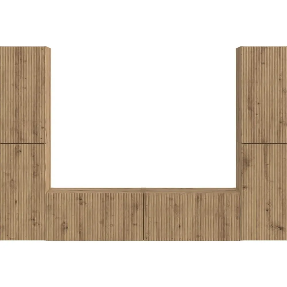 vidaXL Conjunto de mueble de TV 6 pcs Roble artesanal Roble artisan Best