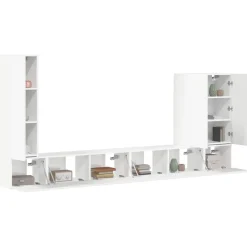 vidaXL Conjunto de mueble para TV de pared 6 pcs brillante
