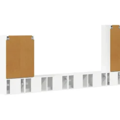 vidaXL Conjunto de mueble para TV de pared 6 pcs brillante