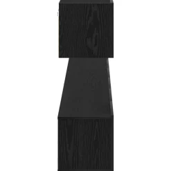 vidaXL Conjunto de mueble de TV Madera de ingeniería Roble negro Outlet