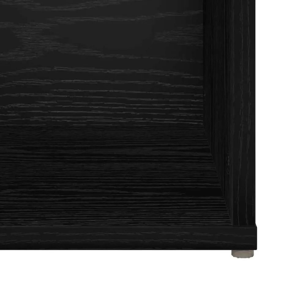 vidaXL Conjunto de mueble de TV 2 pcs 107 x 35 x 37 cm Roble negro Hot