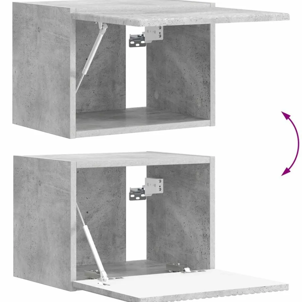 vidaXL Muebles Tv-Conjunto de mueble de TV 5 pcs Gris Concreto