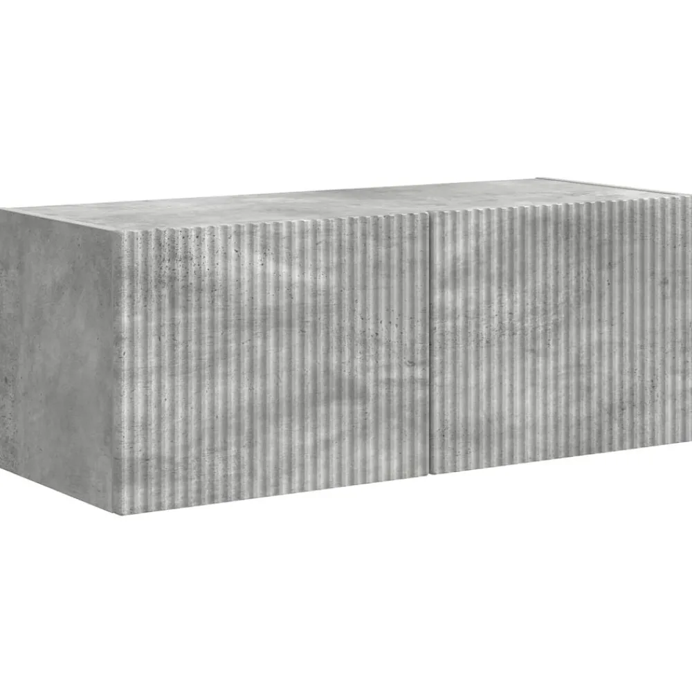 vidaXL Muebles Tv-Conjunto de mueble de TV 5 pcs Gris Concreto