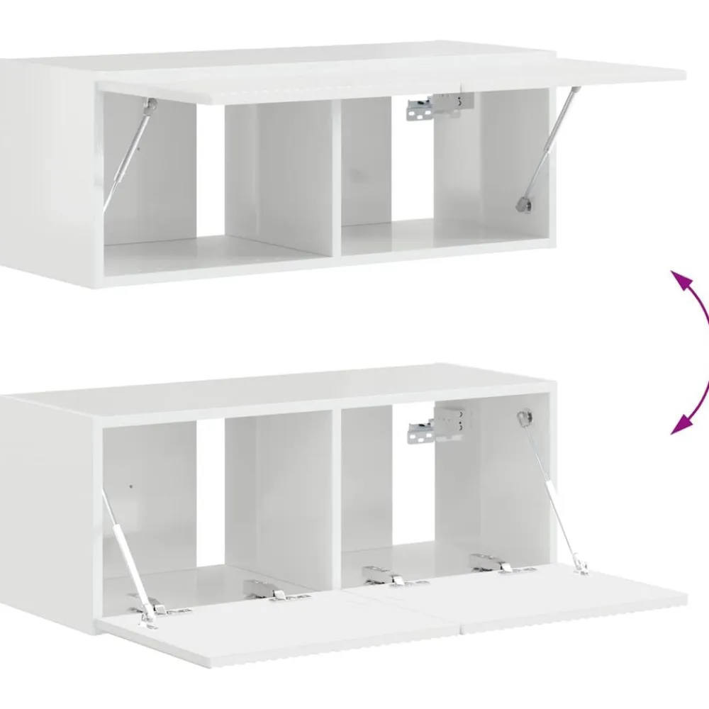 vidaXL Muebles Tv-Conjunto de mueble de TV 4 pcs Madera de ingeniería