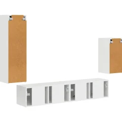 vidaXL Muebles Tv-Conjunto de mueble de TV 4 pcs Madera de ingeniería