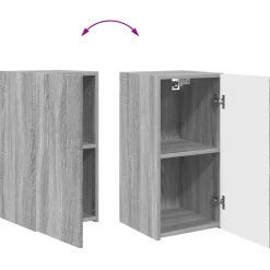 vidaXL Muebles Tv-Conjunto de mueble de TV 8 pcs Madera de ingeniería