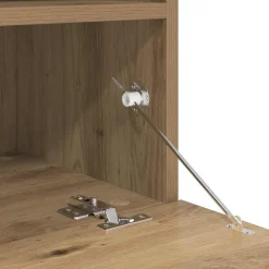 vidaXL Conjunto de mueble de TV en la pared con luces LED 7 pcs Roble artisan