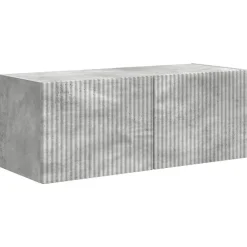 vidaXL Conjunto de mueble de TV 4 pcs Gris Concreto Gris hormigón Online