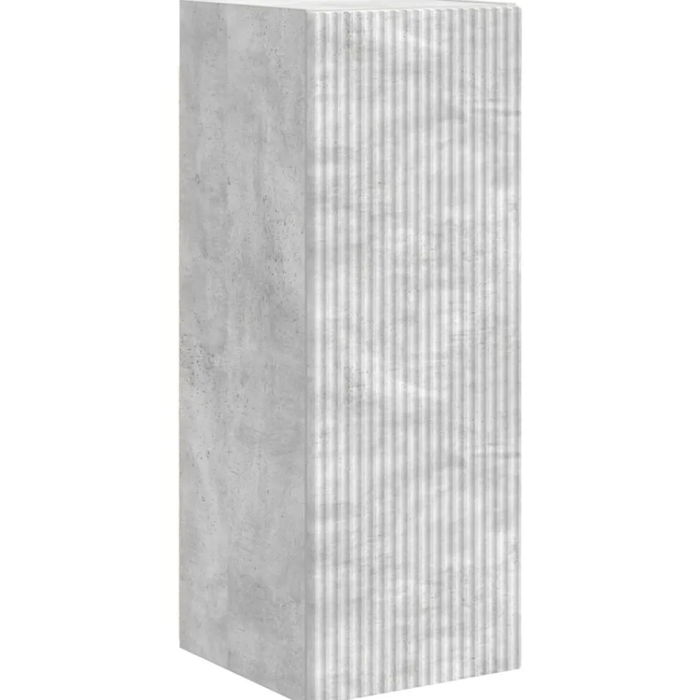 vidaXL Conjunto de mueble de TV 4 pcs Gris Concreto Gris hormigón Online