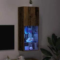 vidaXL Muebles Tv-Conjunto de mueble de TV Madera vieja 40,5 x 30 x 102 cm
