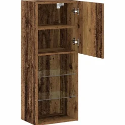 vidaXL Muebles Tv-Conjunto de mueble de TV Madera vieja 40,5 x 30 x 102 cm
