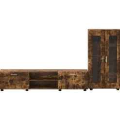 vidaXL Conjuntos De Muebles-Conjunto de mueble de TV con cajón FLORIN