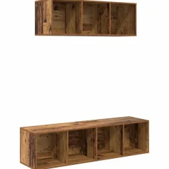 vidaXL Muebles Tv-Conjunto de mueble de TV Montaje en la pared 2 pcs
