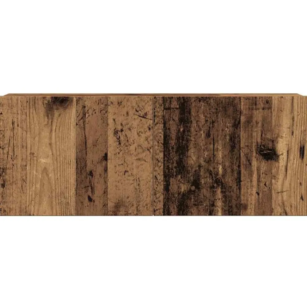 vidaXL Muebles Tv-Conjunto de mueble de TV 6 piezas montado la pared madera vieja