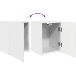 vidaXL Muebles Tv-Conjunto de mueble de TV 4 pcs Madera de ingeniería
