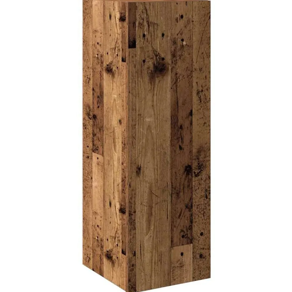 vidaXL Conjunto de mueble de TV 8 piezas montado la pared madera vieja Madera envejecida Outlet