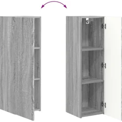 vidaXL Muebles Tv-Conjunto de mueble de TV 4 pcs Madera de ingeniería
