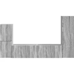 vidaXL Muebles Tv-Conjunto de mueble de TV 4 pcs Madera de ingeniería