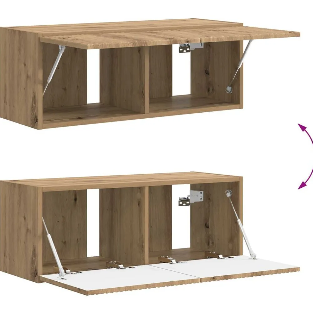 vidaXL Muebles Tv-Conjunto de mueble de TV 4 pcs Gris Concreto